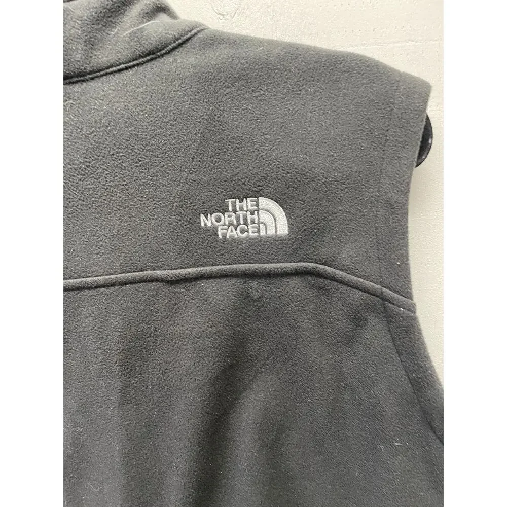 North Face Men's Fleece Vest Size XL Black color Embroidered Logo on Chest